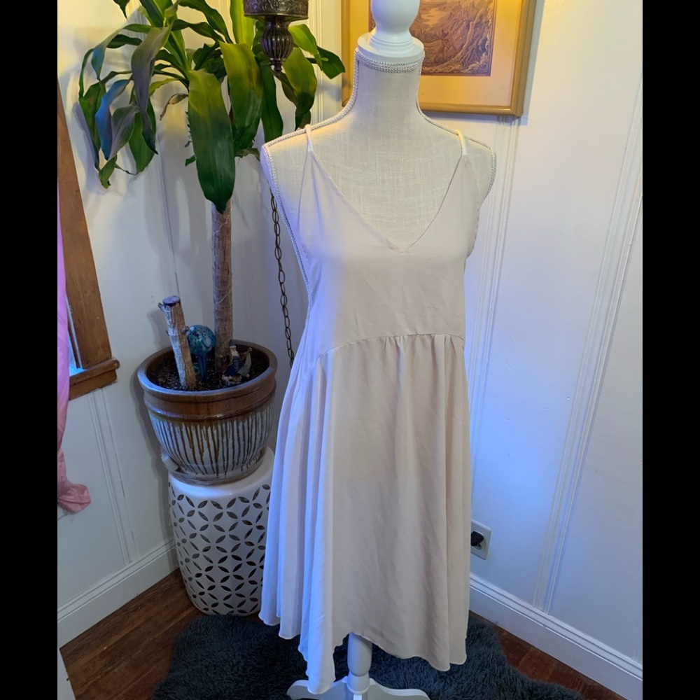 Sheer rope strap dress